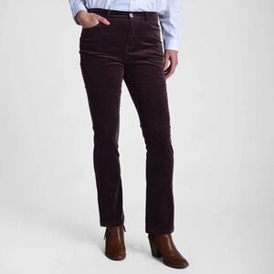 Christopher & Banks Deep Burgundy Corduroy Trousers Sz 16